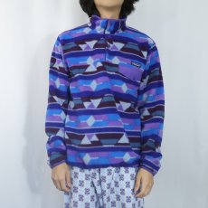 画像2: 2014AW Patagonia 総柄 スナップT M (2)