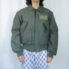 画像2: 2000's U.S.AIR FORCE CWU-45/P "NOVOLOID" フライトジャケット MEDIUM (2)