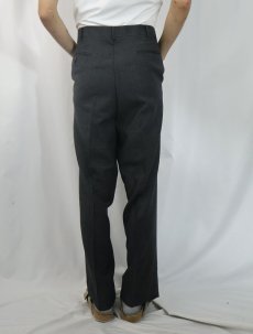 画像3: 80〜90's Burberrys' グレンチェック柄 2タック ウールスラックス W35 (3)