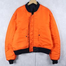 画像2: 民間品 80's I. SPIEWAK & SONS USA製 "MA-1 TYPE" フライトジャケット NAVY SIZE48 (2)
