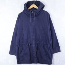 画像1: 90's J.CREW コットンパーカー NAVY S (1)