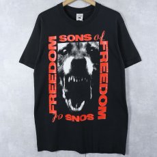 画像1: 90's SONS OF FREEDOM CANADA製 オルタナティブロックバンド Tシャツ BLACK L (1)
