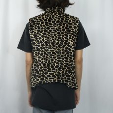 画像3: ELLIOTT LAUREN USA製 ジラフ柄 ベロアベスト SIZE10 (3)
