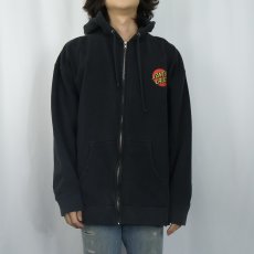 画像3: SANTA CRUZ ロゴプリントスウェットフーディー BLACK XL (3)