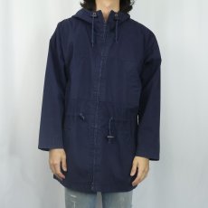 画像2: 90's J.CREW コットンパーカー NAVY S (2)