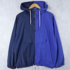 画像1: 90's GAP 2トーン切り替え ナイロンアノラックパーカー M (1)