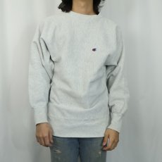 画像2: 90's Champion REVERSE WEAVE USA製 目付きスウェット L (2)