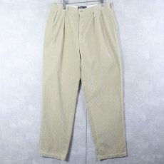 画像1: POLO Ralph Lauren "ANDREW PANT" 2タックコーデュロイパンツ W33 (1)