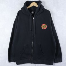 画像2: SANTA CRUZ ロゴプリントスウェットフーディー BLACK XL (2)