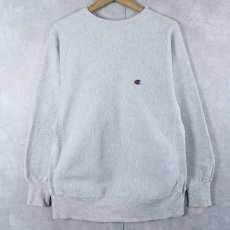 画像1: 90's Champion REVERSE WEAVE USA製 目付きスウェット L (1)