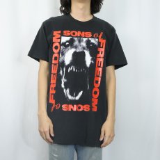 画像2: 90's SONS OF FREEDOM CANADA製 オルタナティブロックバンド Tシャツ BLACK L (2)