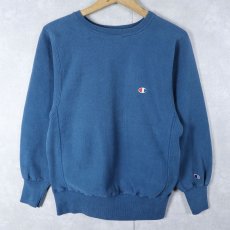 画像1: 90's Campion REVERSE WEAVE USA製 目付きスウェット S (1)