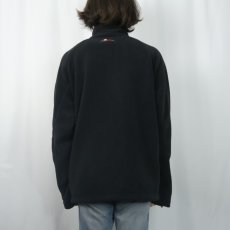 画像3: 90's POLO SPORT Ralph Lauren ハーフジップフリースプルオーバージャケット XL BLACK (3)