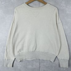 画像1: 50's 前V 無地スウェット  (1)