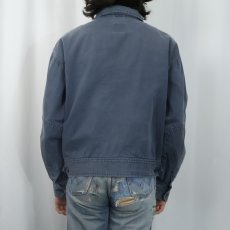 画像3: 90's GAP エルボーパッチ付き コットンジップジャケット S (3)