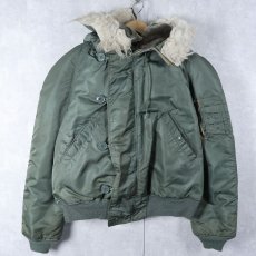 画像1: 80〜90's 民生品 ALPHA INDUSTRIES,INC. N-2B フライトジャケット LARGE (1)