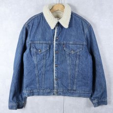画像1: 70's Levi's USA製 デニムボアジャケット SIZE46 (1)