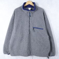 画像1: 90's L.L.Bean ハーフジップ パイルフリースジャケット (1)