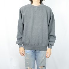 画像2: 90's RUSSELL ATHLETIC USA製 前V 無地スウェット L  (2)