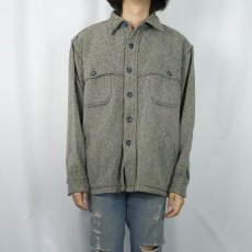 画像2: 70's Woolrich ダブルマッキーノ ウールシャツ XL (2)
