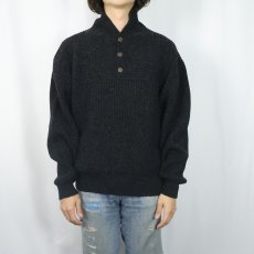 画像2: PENDLETON ヘンリーネック ウールニットセーター M (2)