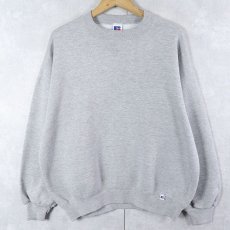 画像1: 90's RUSSELL ATHLETIC USA製 前V 無地スウェット XL  (1)