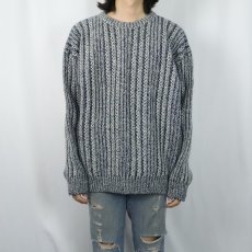 画像2: 90's Wooolrich ウールニットセーター L (2)