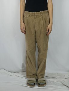 画像2: Pendleton USA製 2タックコーデュロイパンツ W32 (2)