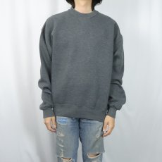 画像2: 90's RUSSELL ATHLETIC USA製 前V 無地スウェット L  (2)