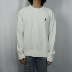 画像2: POLO Ralph Lauren REVERSE WEAVE TYPE 前V パイルスウェット L (2)