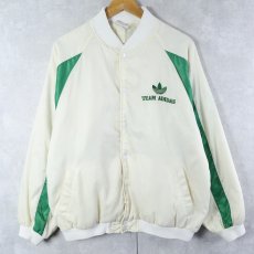 画像1: 80's adidas TAIWAN製 中綿入り ロゴ刺繍 スタジャン  (1)