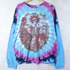 画像1: 90's GRATEFUL DEAD USA製 タイダイ ロックバンドロンT XL (1)