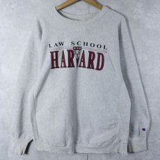 画像1: 90's Champion REVERSE WEAVE USA製 "LAW SCHOOL HARVARD" プリントスウェット XL (1)