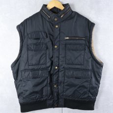画像2: 80's DEEP NORTH 中綿入り 2WAY デタッチャブル ジャケット BLACK XL (2)