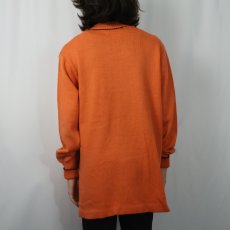 画像3: 60〜70's Sportswear ワッペン付き レタードニットカーディガン (3)