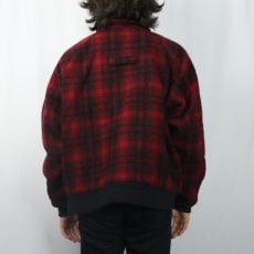 画像3: 80's Woolrich USA製 オンブレーチェック柄 キルティングライナー ウールジャケット (3)
