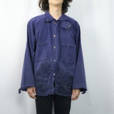 画像2: 90's WESTEX PROBAN FR-7A ワークジャケット NAVY L (2)