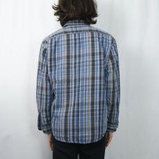 画像3: Prentiss チェック柄 ヘビーネルシャツ M (3)