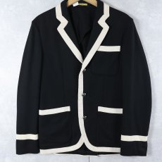 画像1: Ralph Lauren RUGBY ウールテーラードジャケット BLACK SIZE36 (1)