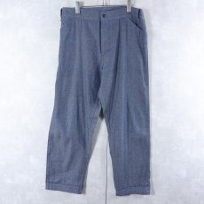 画像3: 70⁡〜80's L'Anti-Cher フレンチチャイナ コットンシャツジャケット/パンツ SETUP SIZE54 (3)