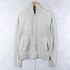 画像1: POLO Ralph Lauren 猫目ボタン スウェットカーディガン S (1)