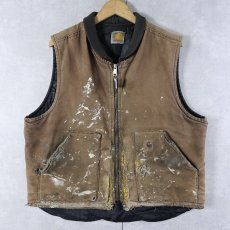 画像1: Carhartt 中綿入り コットンダックベスト  (1)