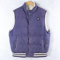 画像1: Ralph Lauren RUGBY ワッペン付き リバーシブル コットンダウンベスト (1)