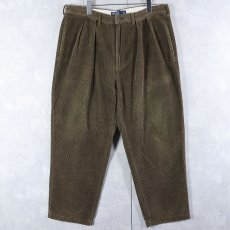 画像1: POLO Ralph Lauren "ANDREW PANT" 2タックコーデュロイパンツ W37 (1)