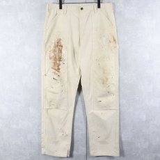 画像1: "ALLPRO" ペンキペイント ダブルニー コットンペインターパンツ W37 (1)