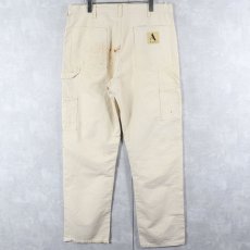 画像2: "ALLPRO" ペンキペイント ダブルニー コットンペインターパンツ W37 (2)