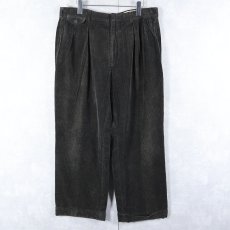 画像1: 80's POLO Ralph Lauren USA製 2タックコーデュロイパンツ DARK BROWN W37 (1)