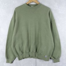 画像1: 90's RUSSELL ATHLETIC USA製 前V 無地スウェット XL (1)