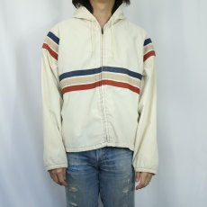 画像2: 70〜80's Sears ボーダー柄 スポーツジャケット L (2)