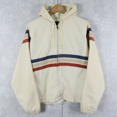 画像1: 70〜80's Sears ボーダー柄 スポーツジャケット L (1)
